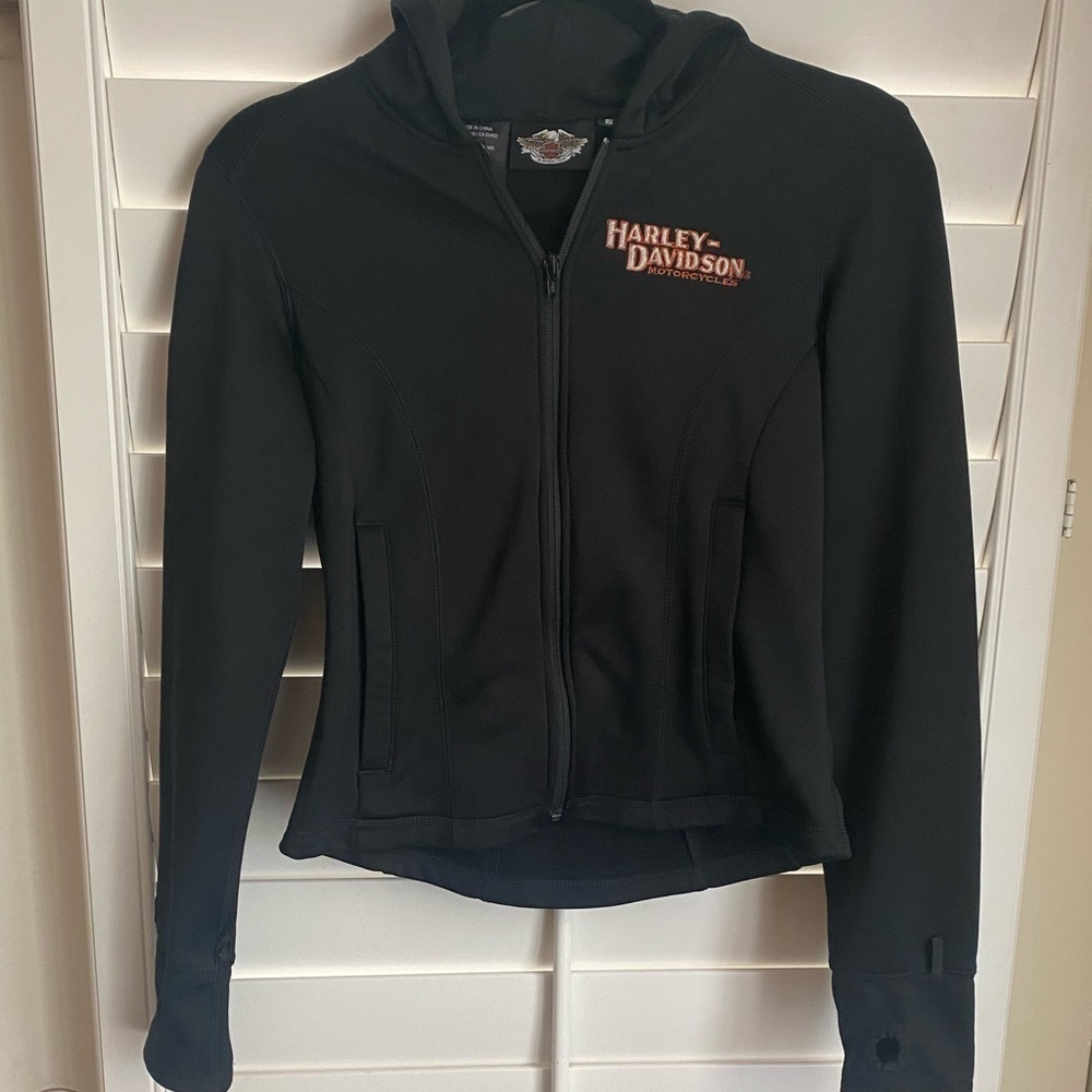 Authentic Harley Davidson Miss Enthusiast 3 in 1 Leather Jacket X Small EUC‌‌‌ - Picture 11 of 15